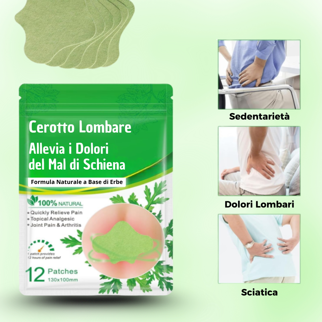 OrtoPlus™ - Cerotti Lombari Per Alleviare Il Mal di Schiena - 12pz