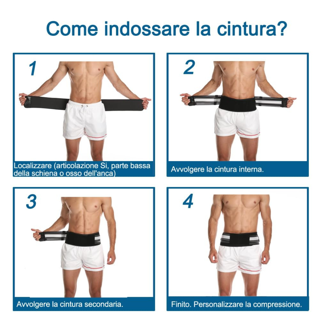 OrtoPlus™ - Cintura Lombare Per Mal di Schiena e Sciatica