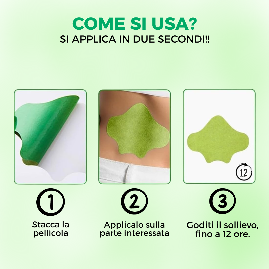 OrtoPlus™ - Cerotti Lombari Per Alleviare Il Mal di Schiena - 12pz